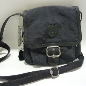 Kipling Star NEW BLACK  Crossbody Bag with Monkey Keychain NEW WITH TAG